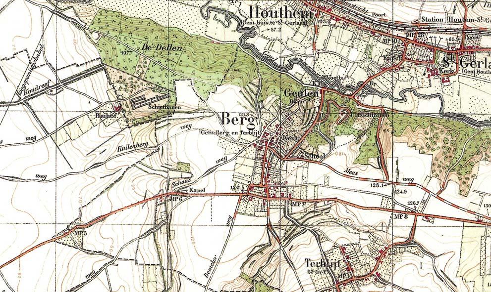 2.3 Historisch overzicht en omgeving Uit kaartmateriaal van de Grote Historische Topografische atlas van Limburg (kaartblad 766) is af te leiden dat de onderzoekslocatie en de directe omgeving