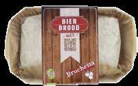 Met bijvoorbeeld bruin bier wordt het kruidig en licht bitter en met trippel krijg je een bitterzoet brood.