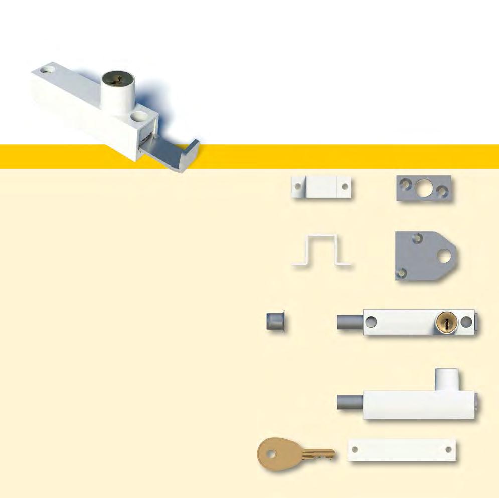 Secumax 806 Universeel slot universeel slot voor bovenlichtjes, ramen, schuiframen en deuren 15 17 slimline design voordelig 41 38 sluiten: indrukken schuif.