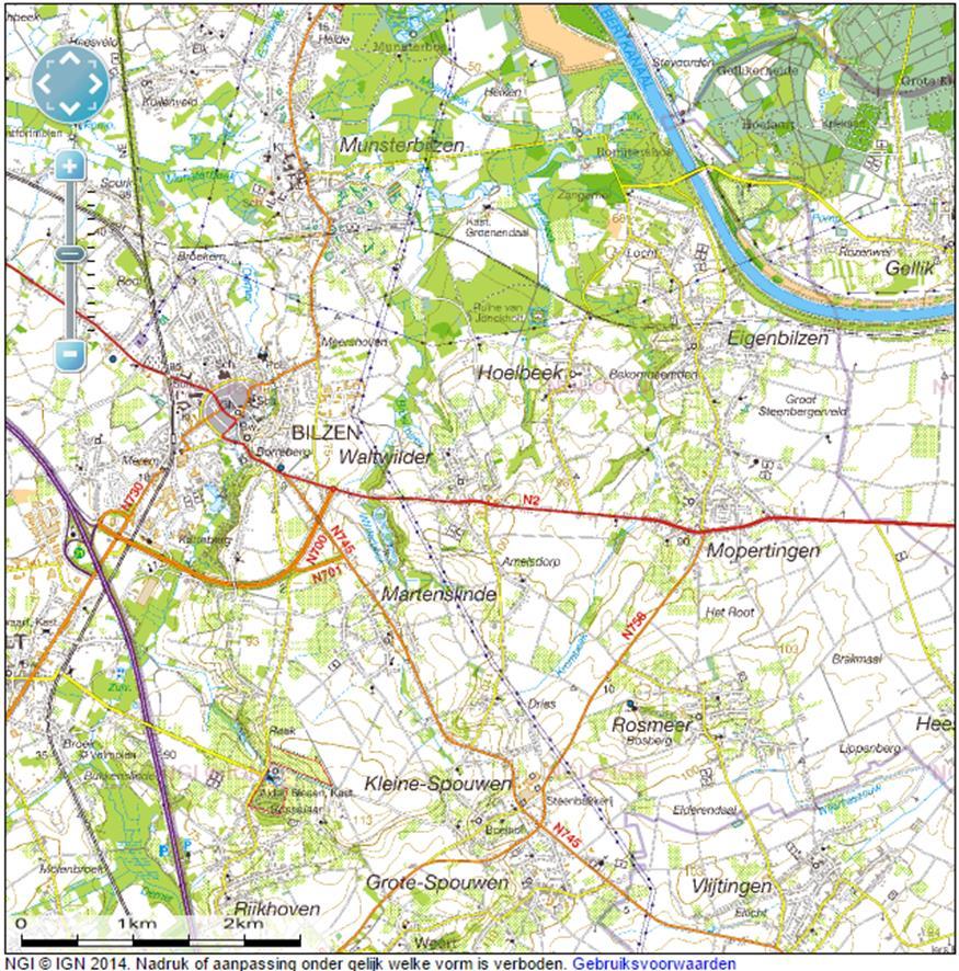 2. TOPOGRAFISCHE KAART 1:50 000 2 2