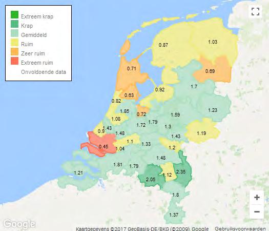 aanbod actief aanbod en indicatie schaarste In uw regio (Groot Amsterdam) is de arbeidsmarkt gemiddeld voor wat betreft uw beroep. Er zijn 655 werkzoekenden en 2018 vacatures.