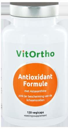 Antioxidant Formule met Astaxanthine 60/120 vegicaps Breed spectrum antioxidanten Ter bescherming tegen vrije radicalen Voor het behoud van gezonde cellen en weefsels