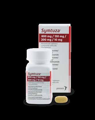Het innemen van Symtuza Het bewaren van Symtuza Indien uw arts u Symtuza adviseert, neemt u: 1x daags één tablet Symtuza (geel van kleur) met iets te eten erbij.