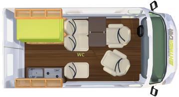 HYMERCAR zonder badkamer op Fiat-chassis Indeling & Informatie Sydney