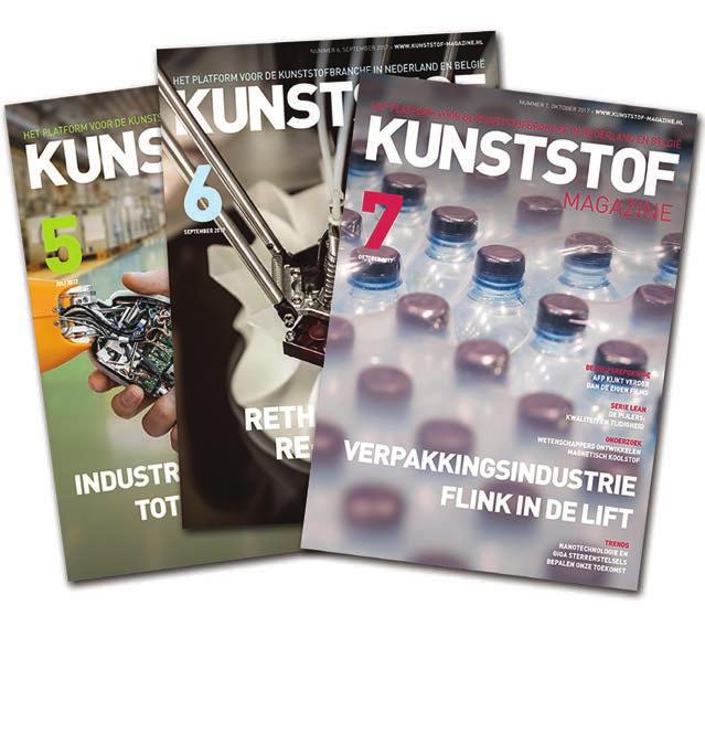 MAGAZINE HET GROOTSTE VAKBLAD VOOR DE KUNSTSTOFBRANCHE IN NEDERLAND EN BELGIE Kunststof Magazine is op afstand het grootste en meest gelezen vakblad in de innovatieve wereld rond kunststoffen.