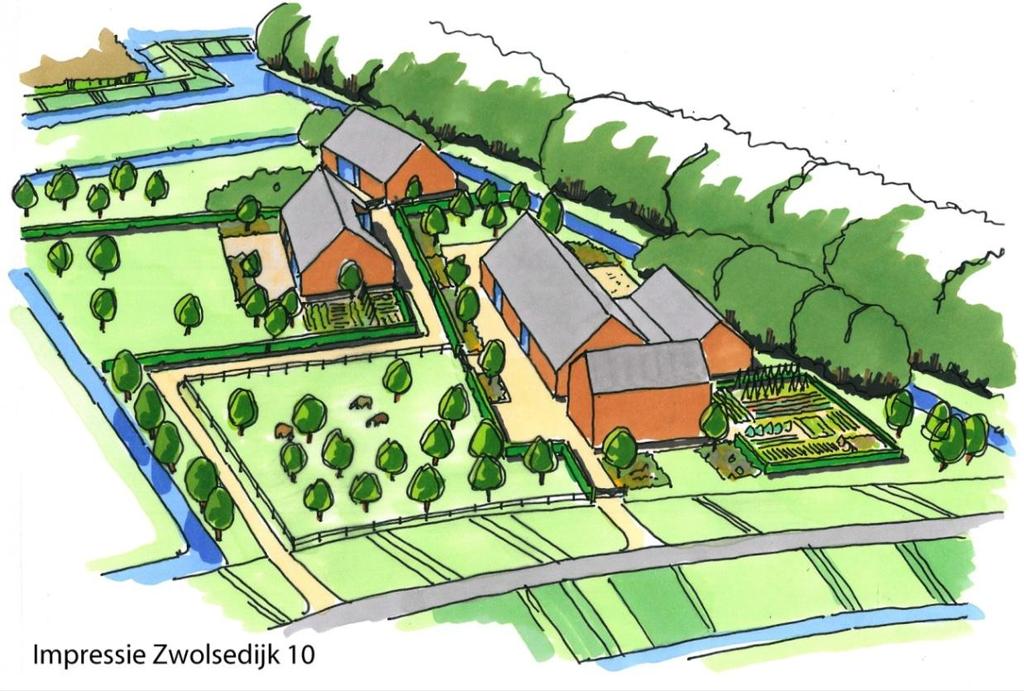 Het project afbeelding 13: impressie erf Zwolsedijk 10 (bron: Bijlagerapport Beeldkwaliteitsplan, Grontmij, 2013) 2.3.2 Ontwikkeling op perceel Zwolsedijk 12 Zoals in paragraaf 2.