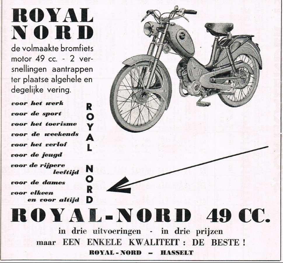 Wielersport Al van in de jaren 1930 kwam de naam Royal Nord geregeld voor op aankondigingen van wielerwedstrijden.