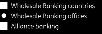 Landenoverzicht Wholesale Banking Disclaimer ING Bank heeft geen wholesalebankingvergunning in de VS en mag derhalve