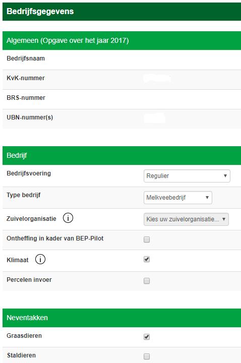 3. Bedrijf 11. Klik op het onderdeel Bedrijf en dan Algemeen. 12. Er opent nu zich een scherm. Hier kunnen de algemene bedrijfsgegevens worden ingevuld.