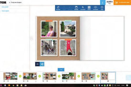 Je kan ook een eigen foto gebruiken als achtergrond: Klik linksboven op foto s en vervolgens op Fotozone toevoegen.