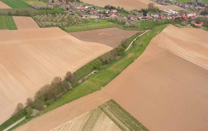 Bufferende dam type II met erosiepoel Geleidende dam Kleine bufferzone