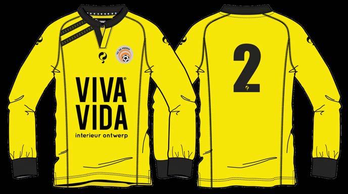 Keeper shirt 35,00 (JR) / 37,50 (SR) Senior maten: S, M, L, XL,