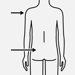 Stap 4 Injectie van de dosis Verwijder de transparante beschermhuls van de naald Klap het naaldbeschermingsmechanisme terug in de richting van de spuit zoals op de tekening.