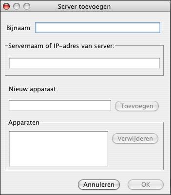 COLORWISE PRO TOOLS 20 2 Als het dialoogvenster No Servers Configured (Geen servers geconfigureerd) wordt weergegeven, klikt u op OK.