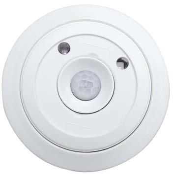 voor bussystemen Aanwezigheiddetector Plafond Losse aanwezigheidsdetector 24Vac/Vdc gelijk aan 87556 echter inclusief geïntegreerde analoge -0Volt uitgang die lineair tussen 00 en 000LUX een lineair