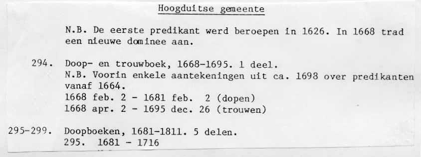 Gemeente Den Haag Dienst Publiekszaken Haags Gemeentearchief DOOP-, TROUW- EN BEGRAAFREGISTERS (DTB) U hoeft dit informatieblad niet helemaal door te lezen.