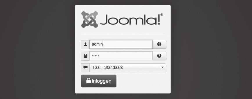 3 De beheeromgeving van Joomla verkennen 23 3.3 De beheeromgeving: jouw werkplek Een Joomla-site heeft twee gezichten; dat heb je al gezien na de installatie.