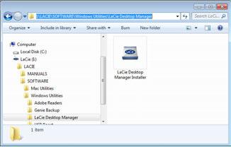 LACIE DESKTOP MANAGER LaCie Desktop Manager zorgt ervoor dat uw LaCie-harddrive maximaal wordt benut.