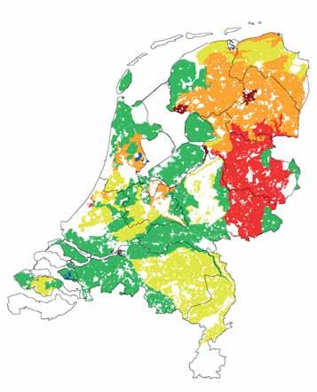 Predatie-index 0-0.25 0.25-0.75 0.75-1 1-1.25 1.25-1.75 >1.75 geen gegevens Fig. 1. Predatie van weidevogellegsels in 2000 (links) en 2004 (rechts).