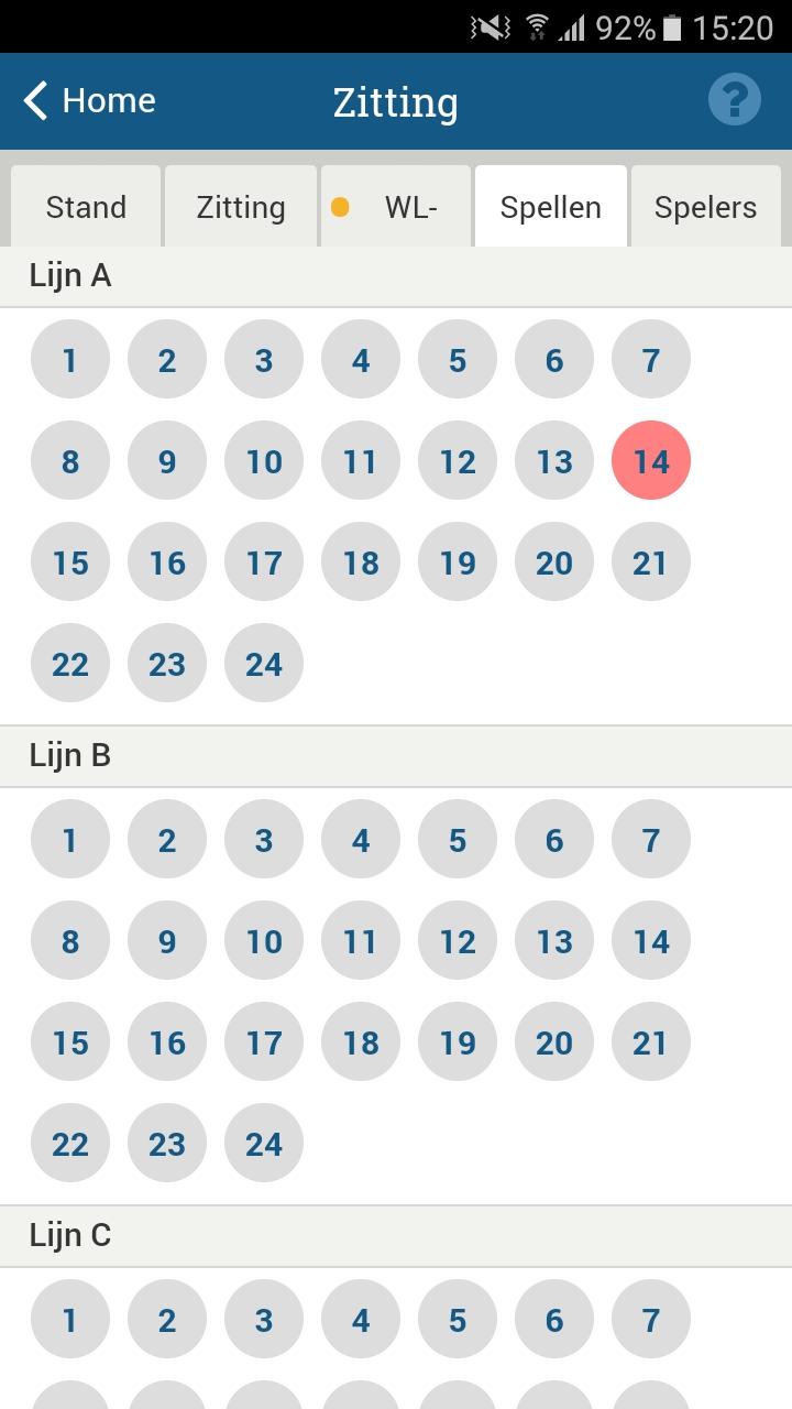 Bridgemate app Handleiding voor