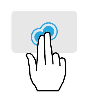 Precisie-touchpad - 17 PRECISIE-TOUCHPAD Het touchpad bestuurt de pijl (of 'cursor') op het scherm. Als u met uw vinger over het touchpad beweegt, volgt de cursor de beweging.
