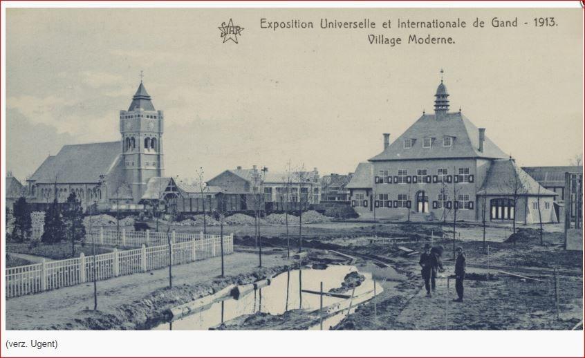Universiteit Gent, Exposition Universelle et internationale de Gand - 1913. Village Moderne.