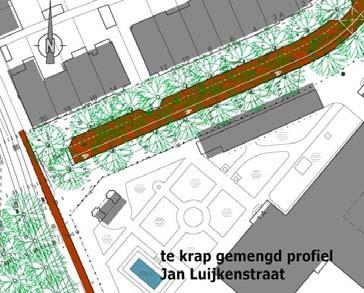 Problemen omleidingsroute Rijksmuseum Fietsersbond maart 2012 pag. 5 3. Jan Luijkenstraat Auto s en fietsers stad uit moeten een rijbaan van 3 meter delen langs schuin geparkeerde auto s.