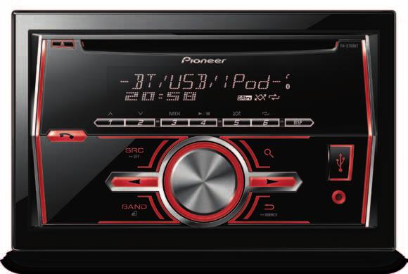 FH-X700BT Cd RDS-tuner met Bluetooth en MIXTRAX EZ* DAB-tuner Met een geïntegreerde DAB-tuner geniet je van het gemak van digitale audio in je auto, inclusief de live-pauze- en de time-shiftfuncties.