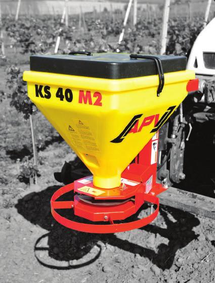 ks 40 M2 Uw voordelen De centrifugaalstrooier voor kleine werkbreedtes De compacte kleine strooier KS 40 M2 is door zijn lage gewicht veelzijdig te gebruiken.
