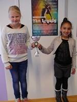 Dewi Rooske uit groep 6 is 1e geworden met Marjorette