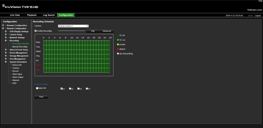 Hoofdstuk 18: Webbrowser gebruiken Configuratie op afstand Zie Afbeelding 34 op pagina 155 voor een voorbeeld van het configuratiescherm.