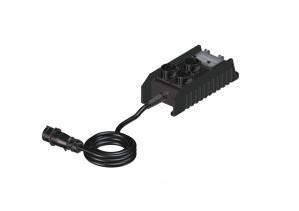 3kW 1 ch Stroom Avolites Titan Mobile PSU 16A uit>cee 16A 6x schuko gezekerd PSU 3A uit>cee 3A 4x schuko gezekerd PSU 63A uit> 4x CEE 3A gezekerd, verbr 1,50 1,8