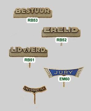 KS insignes (levertijd 3 á 4 weken). brons/verz.