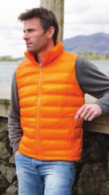 33 R088X WINDPROOF BODYWARMER 2 voorzakken met rits en 1 borstzakje met rits Decoratie toegang met verborgen ritsen in