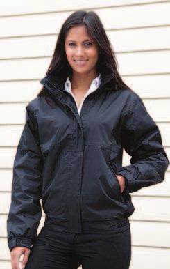 33 R221F LADIES CANNEL JACKET 250 g/m² Verstelbare manchetten met klittenband Getailleerde elastische boord Twee