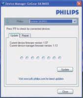 10 De firmware bijwerken met Philips Device Manager Philips Device Manager installeren 1 Controleer of u uw PC is verbonden met internet. 2 Start Philips Device Manager.