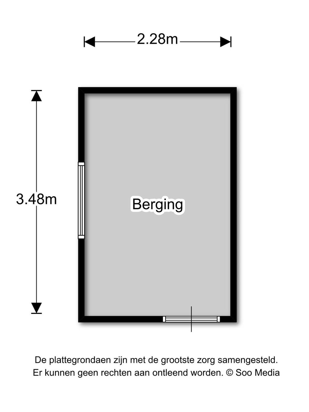 PLATTEGROND De plattegrond is niet op schaal en is bedoeld een indicatie te geven van