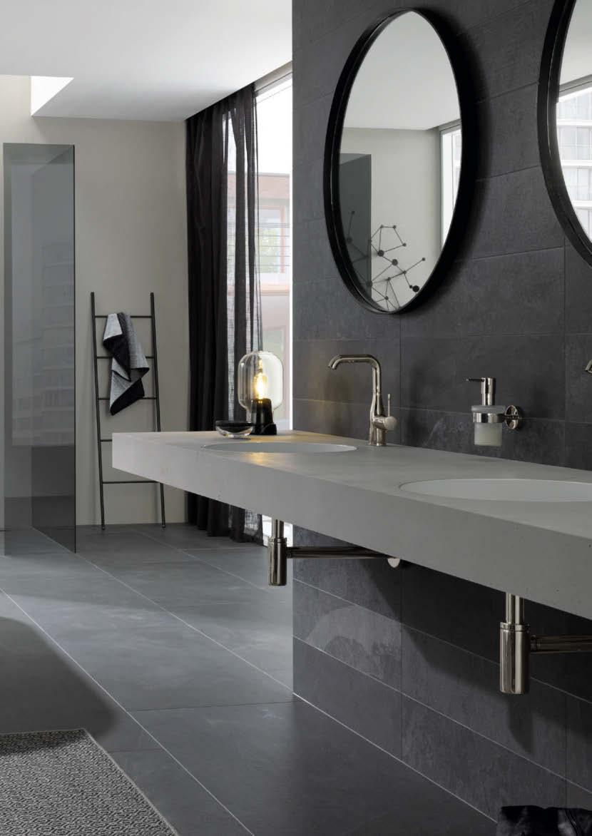 GROHE ESSENCE BADKAMER 19 408 DC1 M Size wandmontage, 183 mm 32 628 BE1 L Size Zie pagina 25 Verkrijgbaar met twee verschillende