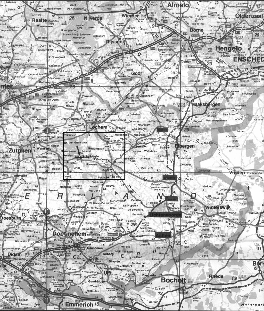 Deventer Lochem Kranenburg Zutphen m Vorden Ruurlo Winterswijk Doetinchem Op deze pagina ziet een landkaart waar u Kranenburg kan vinden. Kranenburg ligt tussen Vorden en Ruurlo aan de weg N319.