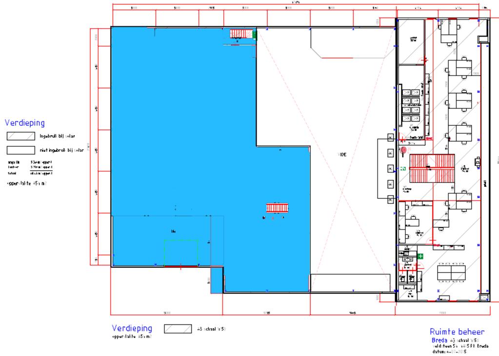 Plattegrond deel II 1e