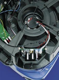 Lange levensduur en hoge prestaties Het EC-motorsysteem op de Nilfisk-ALTO 5 & 7: Koolborstelloos, ontstekingsvrij en elektronisch geregeld wisselstroomsysteem.