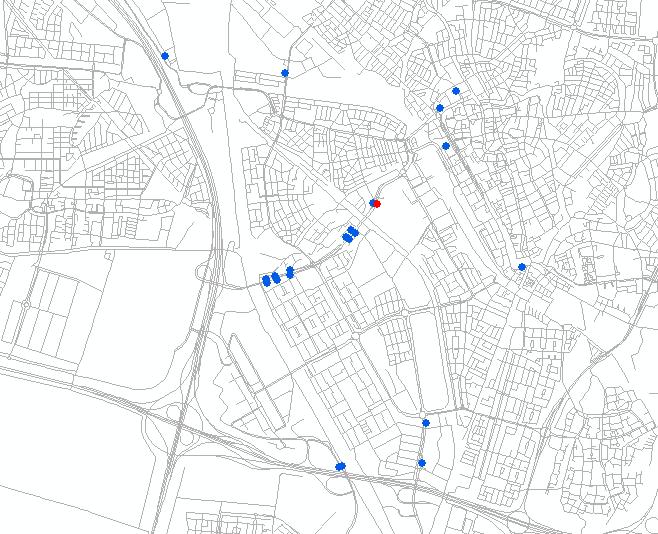 3.2 Uitkomsten Monitoring voor de gemeente Utrecht 2015 Stikstofdioxide De berekening met het vastgestelde verkeersmodel Vru3.