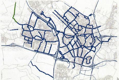 stof (PM10 en PM2,5). De WHO-advieswaarde voor fijn wordt zowel voor PM10 als PM2,5 in vrijwel de gehele stad overschreden.