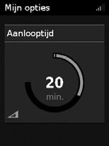 Aanlooptijd De aanlooptijd is de periode waarin de druk toeneemt van een lage startdruk naar de voorgeschreven behandelingsdruk, en is erop gericht om het begin van