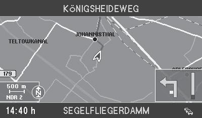 Beknopte handleiding 3. Verschuif de keuzemarkering naar de menuoptie Korte weg en druk op de OK -toets. Korte weg is gekozen. 4.