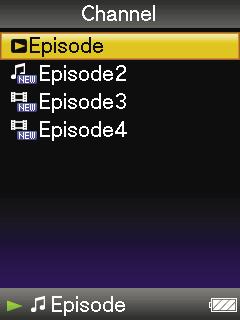 31 Aan de slag Voor podcasts (In Windows Verkenner) Sleep kanaalmappen en zet ze neer in de map "PODCASTS" en zet de afleveringbestanden in de kanaalmappen.