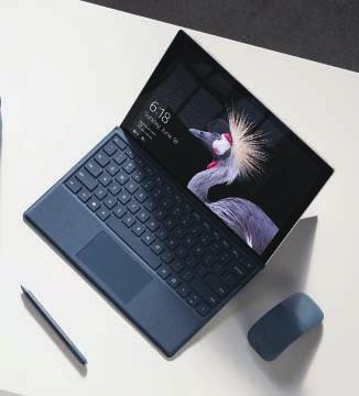 559,- Onvoorstelbaar veelzijdig en ultradun MICROSOFT SURFACE PRO De Surface Pro is slank, licht en