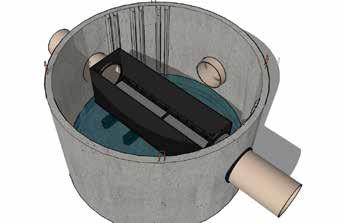IN UIT SCHOON WATER UIT VUIL WATER TECHNISCHE SCHEMA S LEVEROMVANG Product bestaat uit: betonnen kuip met ingebouwd Tridentfilter. afdekplaat voorzien van mangat 60 cm, gecentreerd.