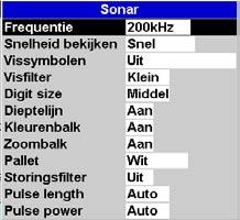 Gekozen: Waypoints worden weergegeven met, al naar gelang gemaakte keuze, een icoon of I+N (Icoen + Naam) (zie sectie 5).