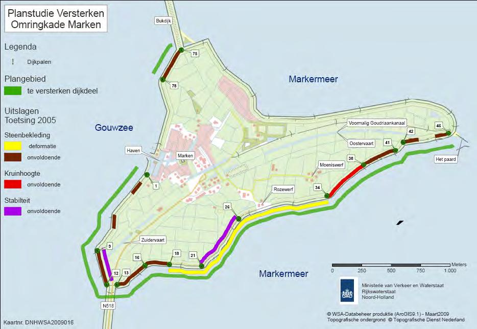 De planstudie voor de versterking van de Omringkade wordt uitgevoerd door de huidige beheerder; Rijkswaterstaat Noord-Holland.